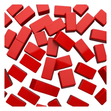 A big LEGO block broken into smaller pieces. sticker