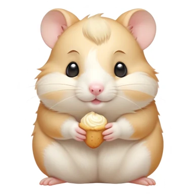 Meme-Worthy Cute Sleeping Cream Hamster Portrait Emoji, Head resting peacefully with a contented smile, showcasing a delightfully compact build and a luxuriously soft cream fur, eyes shut in a serene nap, Simplified yet hilariously adorable features, highly detailed, glowing with a soft, drowsy light, high shine, relaxed and utterly lovable, stylized with an air of playful laziness, bright and heartwarming, soft glowing outline, capturing the essence of a comically sleepy hamster, so meme-worthy it feels like it could instantly become the next viral sensation of adorable slumber! sticker