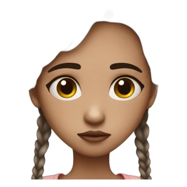 Triste fille sticker