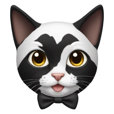 Tuxedo cat wearing tuxedo sticker