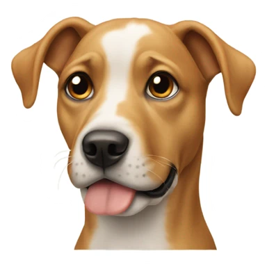 Dog with a puppy on its head sticker