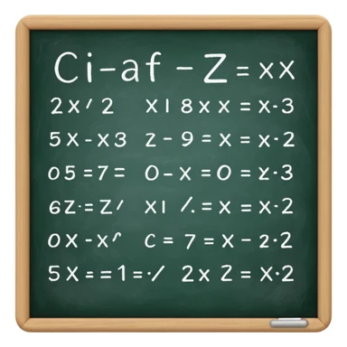 math formula on a chalkboard sticker