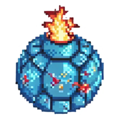 minimalist simple bomb power up item sticker