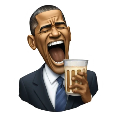 Barack Obama dunking violently sticker