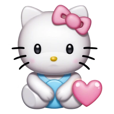 hello kitty saying i miss you sticker