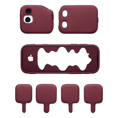 iphone 14 pro burgundy sticker