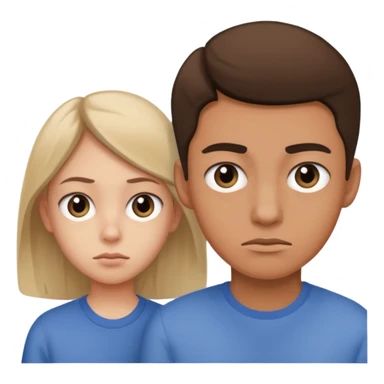 Indifference - lack of interest, concern, or sympathy - teenager rolling eyes with parent behind them sticker