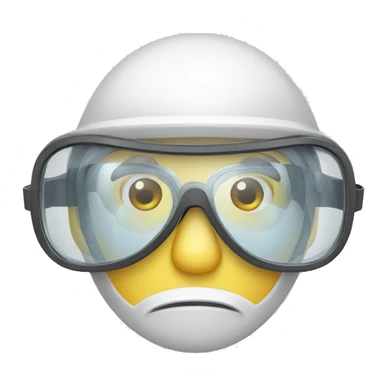lab safety glasses  sticker