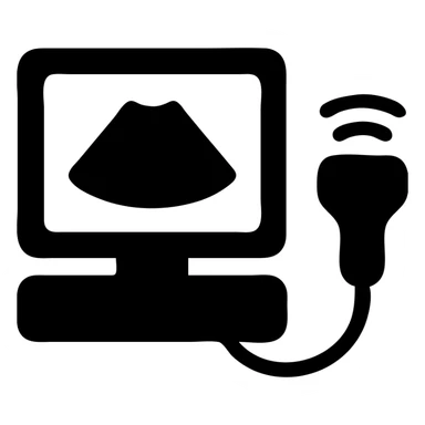 simple ultrasound icon sticker