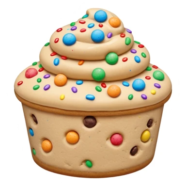Cookie dough and funfetti sticker