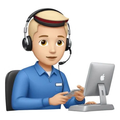 A male customer who has a product service request wanting information on one of two products? sticker