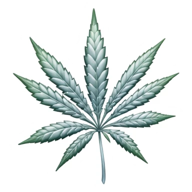 white color marijuana sticker