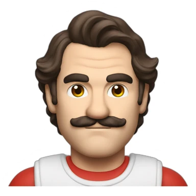 joaquin phoenix dressed like super mario bros sticker