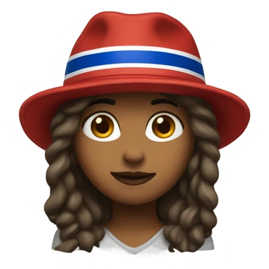 Girl with buffalo bills hat  sticker