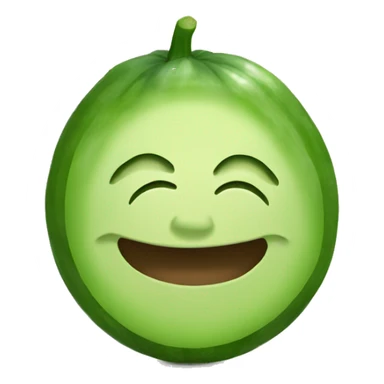 smiley relaxing wearing cucumbers on eyes sticker