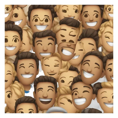 happy people smiling sticker