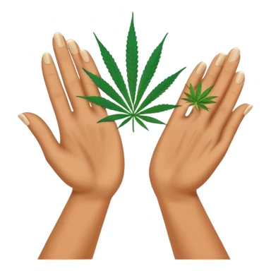 Hands rolling up a blunt sticker