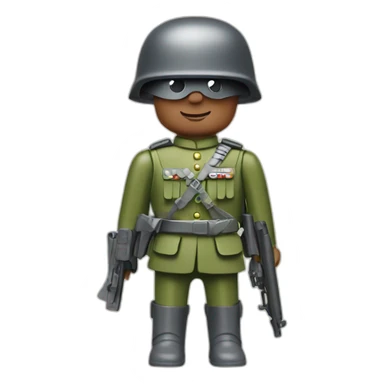 Playmobil-soldier sticker