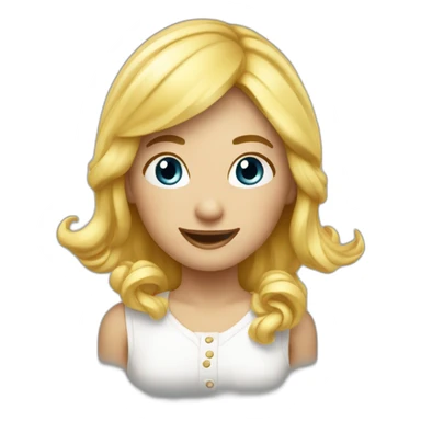 anniversaire blond créatif poulpe sticker