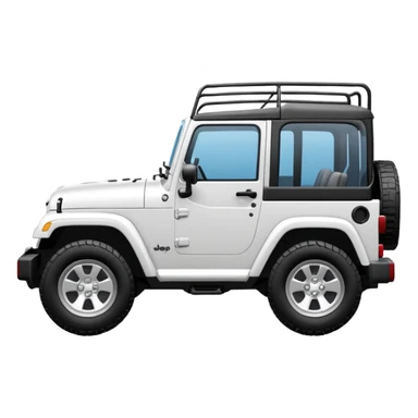 White outline jeep sticker