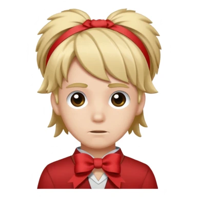 Caseoh but with with a ribbon on his hair sticker