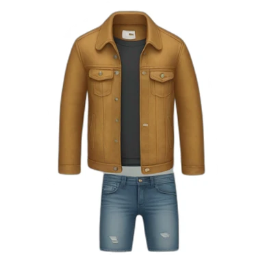 jacket, T shirt, jeans, sneakers sticker