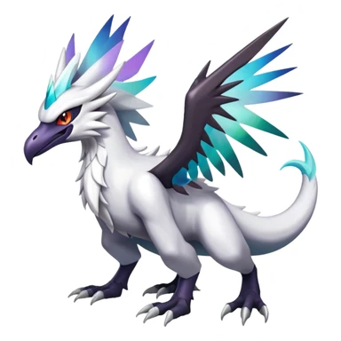 Shiny Dark Nargacuga-Reshiram-Silvally-Noivern-Hybrid (Full body) sticker