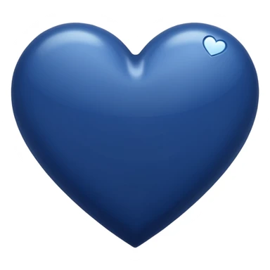 NAVY BLUE heart emoji sticker