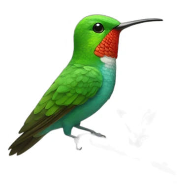 emoji de un colibrí bostezando  sticker
