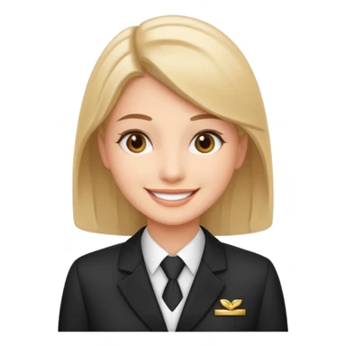 Je veux un réceptionniste d"hotel élégant sticker