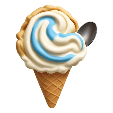 Ben and jerrys with spoon sticker