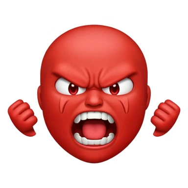 gum tsion emoji very not nice rude shouting ragebaiter sticker