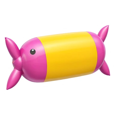   jeff koons style inflatable abstract art SPAM sculpture  sticker