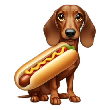 Hotdog dachshund sticker