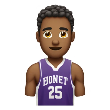 frat guy in a basketball jersey sticker