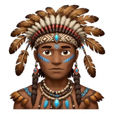 elemental tribal man sticker