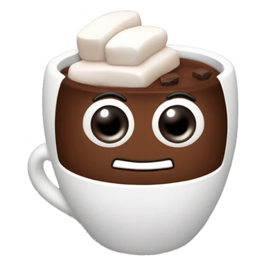 Cocoa with marshmallow sticker