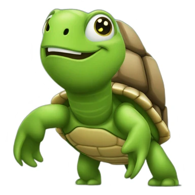 L’autre sur tortue Emojie sh sticker