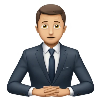 Volodymyr Zelenskyy begging for change  sticker