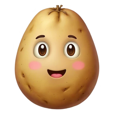 a potato faceless vegetable sticker