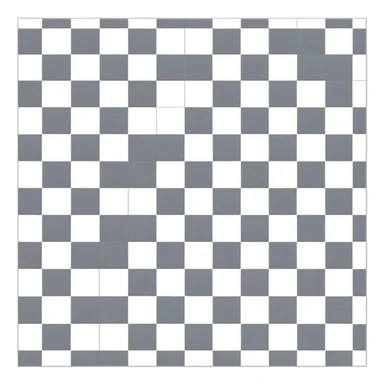 Gray and white checkered pattern, 8x8 grid, minimalist design, flat colors sticker