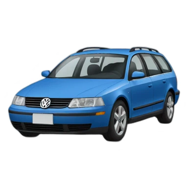 blue volkswagen passat b4 variant sticker