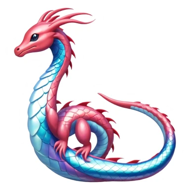 Milotic-Dragonair-hybrid, full body sticker