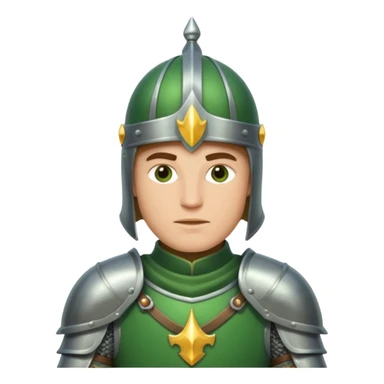 Green knight sticker