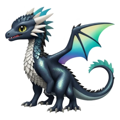 Shiny Toothless-Trico-Silvally-Fakémon-hybrid-creature (full body)  sticker