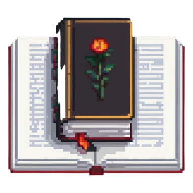 A single book with a bookmark sticker