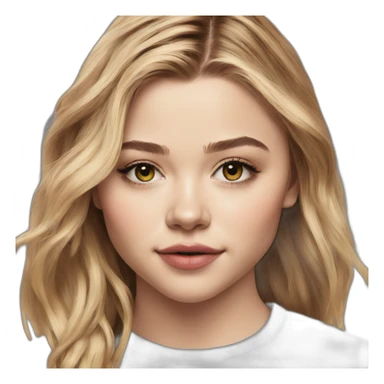 chloë grace moretz wearing tee sticker