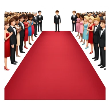 red carpet and crowd sticker