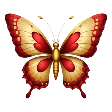 "Golden butterflies with shades of red and brown on their wings, vintage style, intricate details, soft warm lighting, aged parchment background." sticker