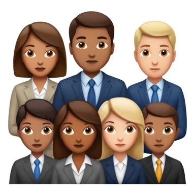 corporate social responsibility for large enterprise team but not wearing casual clothes sticker